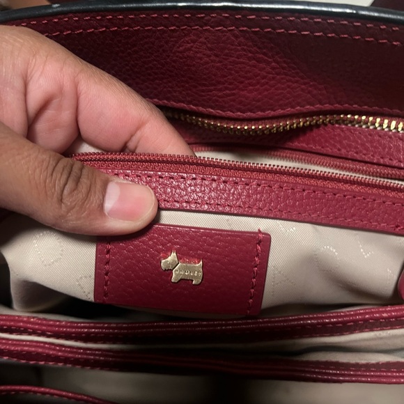 RADLEY LONDON Burgundy Leather Tote Bag - Picture 10 of 12